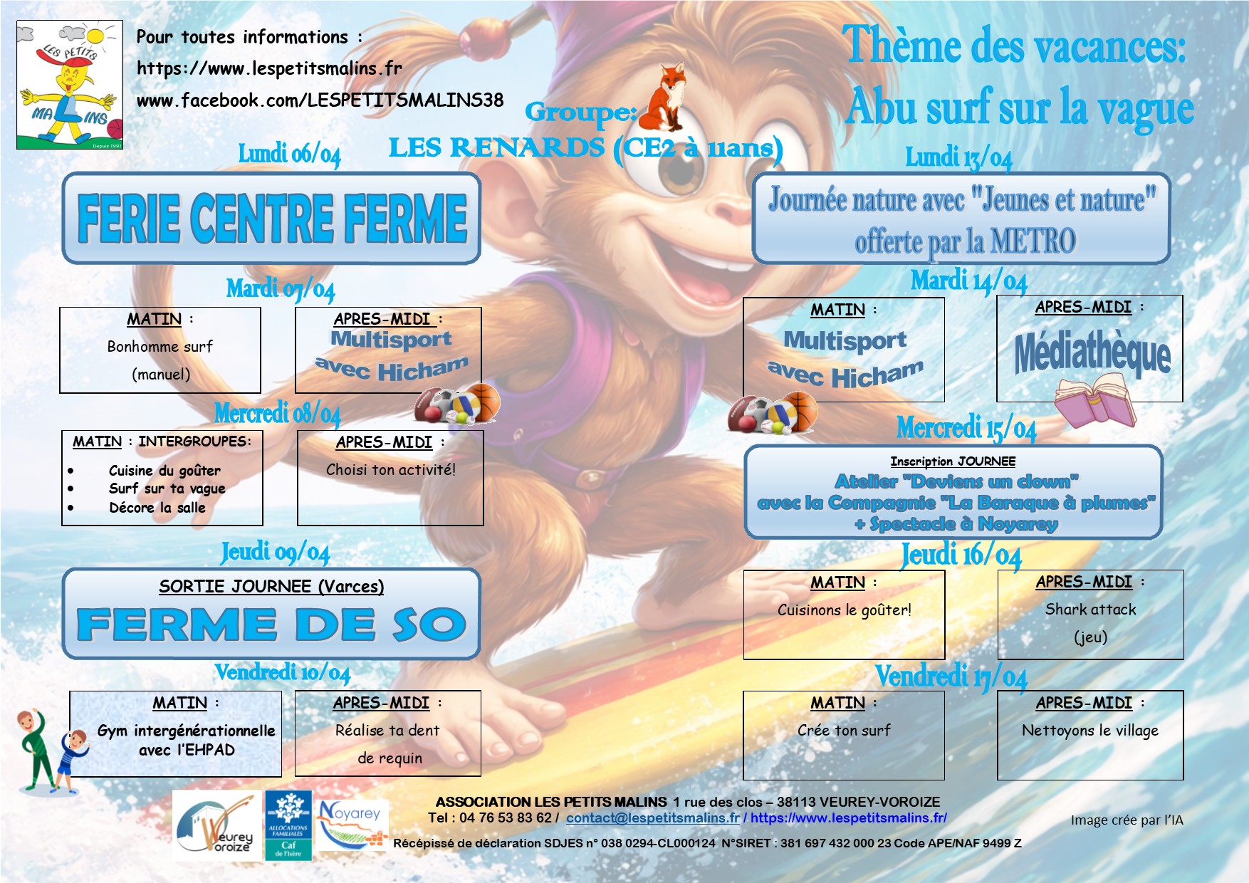 VACANCES printemps 2026 Renards